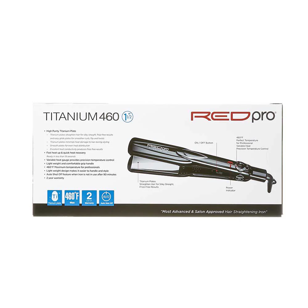 Red PRO Titanium 460 Flat Iron - Image 13