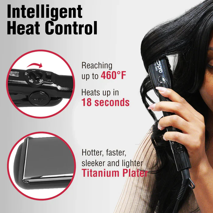 Red PRO Titanium 460 Flat Iron - Image 15
