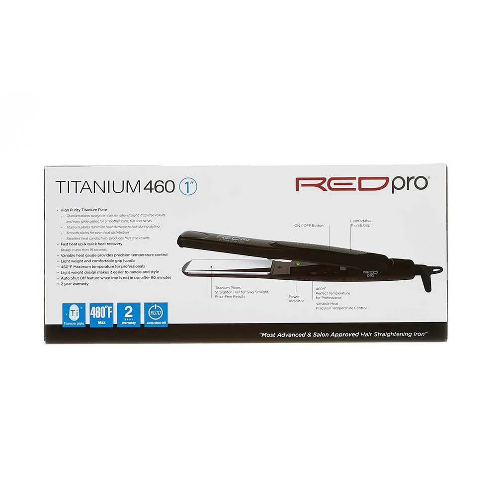 Red PRO Titanium 460 Flat Iron - Image 5