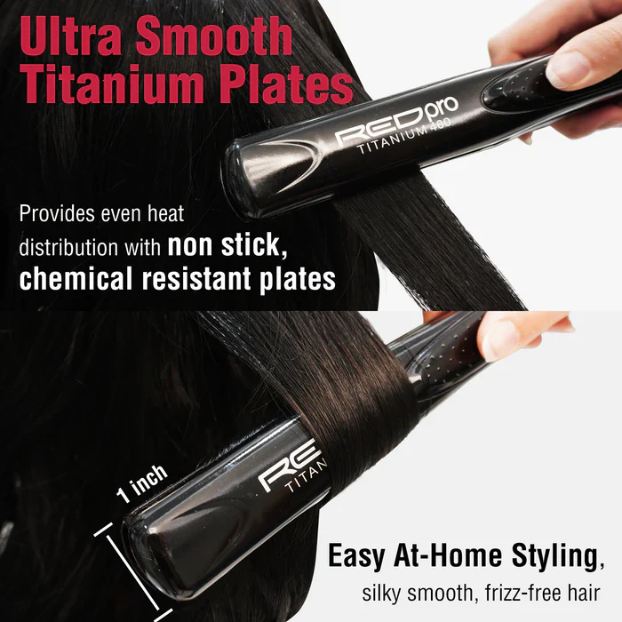 Red PRO Titanium 460 Flat Iron - Image 6