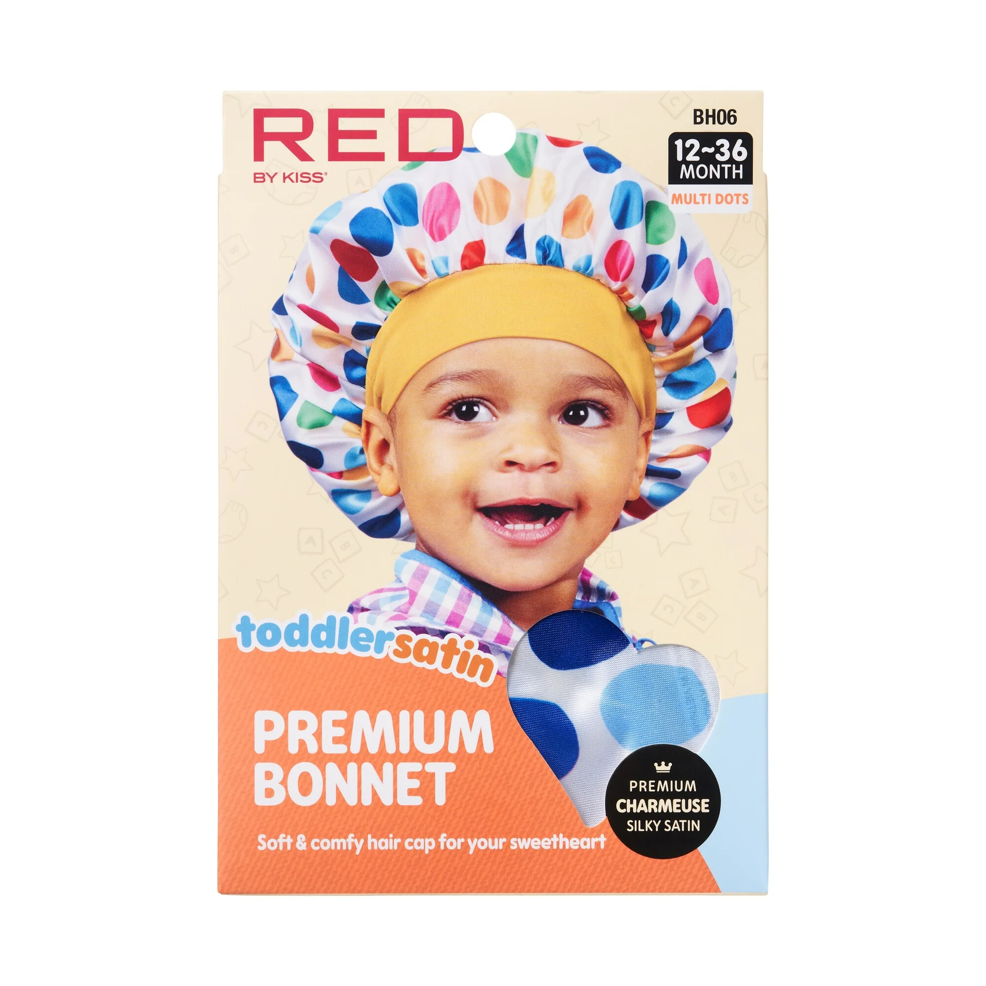 RED by KISS Toddler Satin Bonnet - Image 2