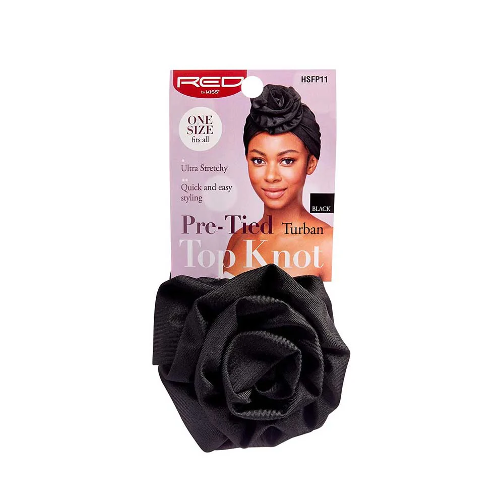 RED by KISS Top Knot Turban - Image 5