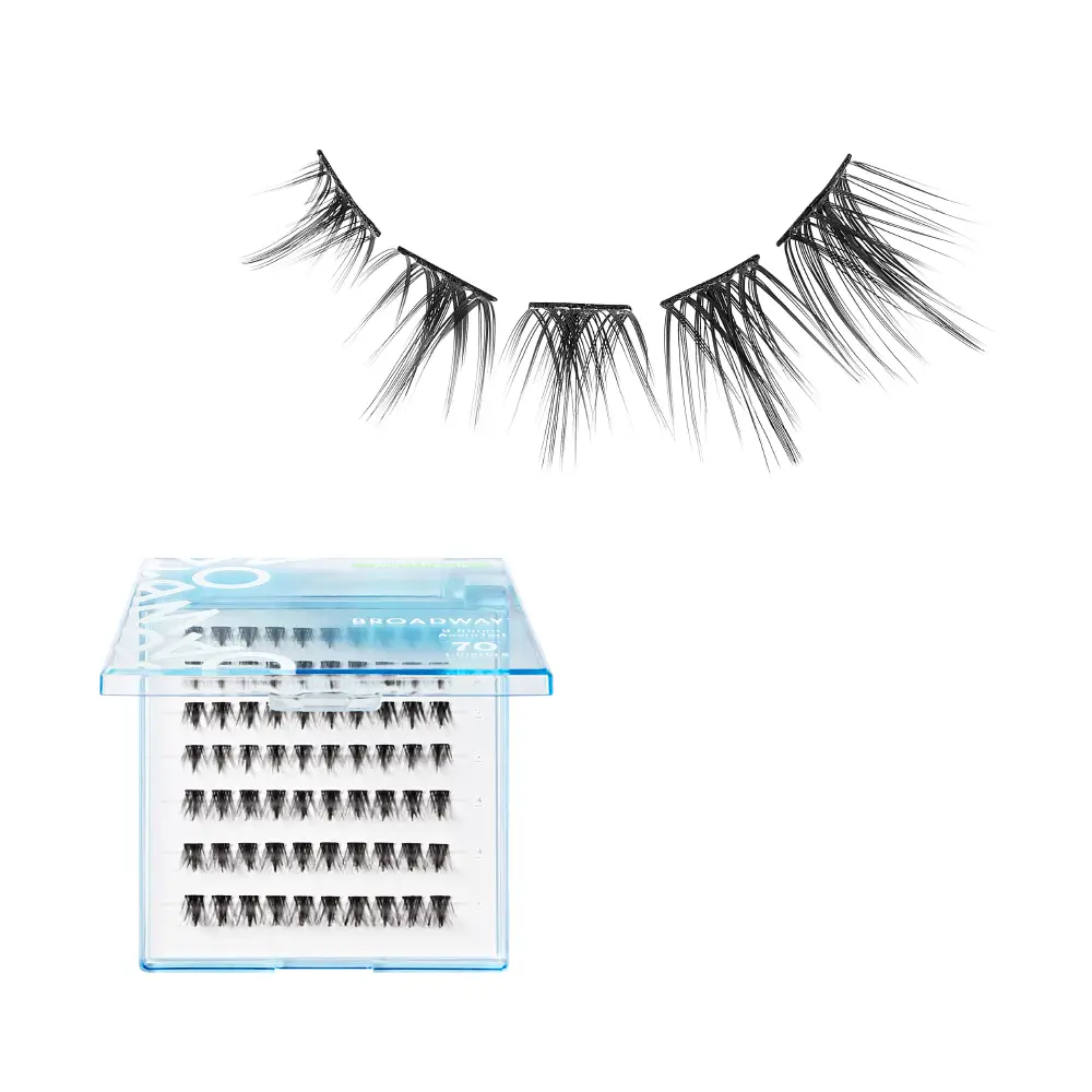 Broadway Trendy DIY Cluster Lashes - Manga-Inspired Wispy Lash Extensions (70-112pcs) - Image 15