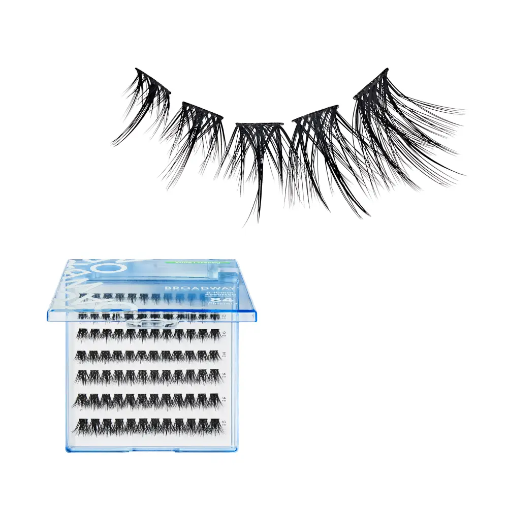 Broadway Trendy DIY Cluster Lashes - Manga-Inspired Wispy Lash Extensions (70-112pcs) - Image 29