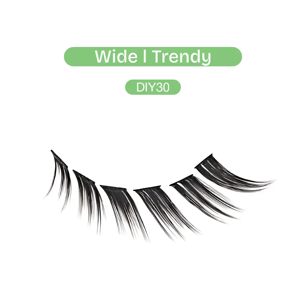Broadway Trendy DIY Cluster Lashes - Manga-Inspired Wispy Lash Extensions (70-112pcs) - Image 31