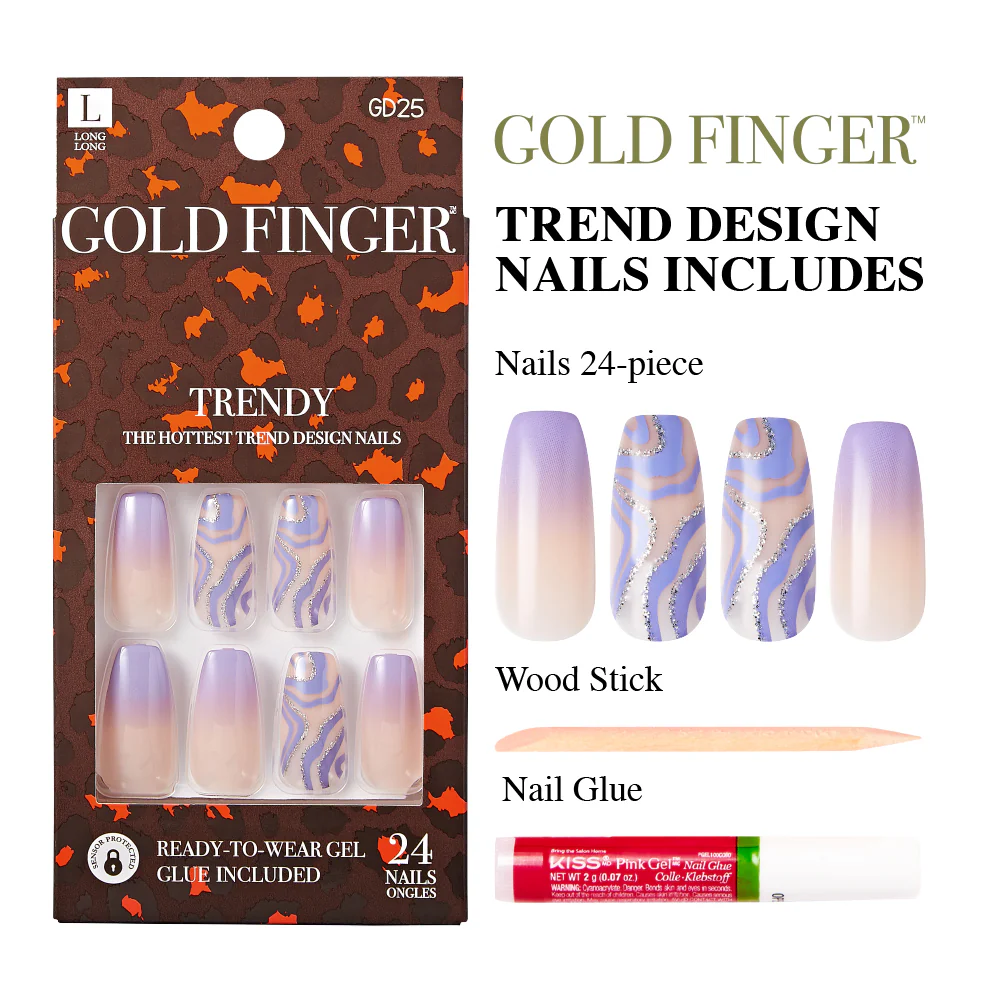 Gold Finger Trendy Nails - Image 5