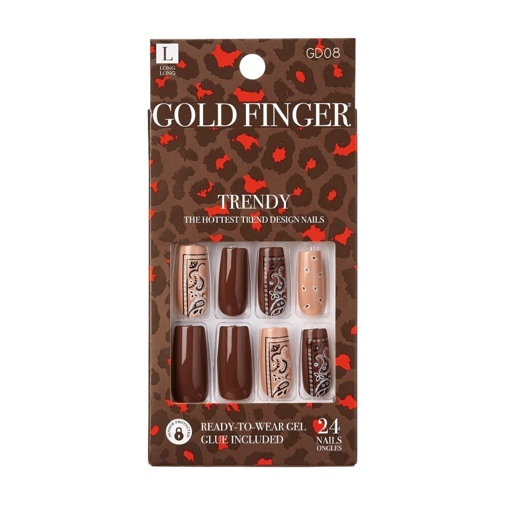 Gold Finger Trendy Nails