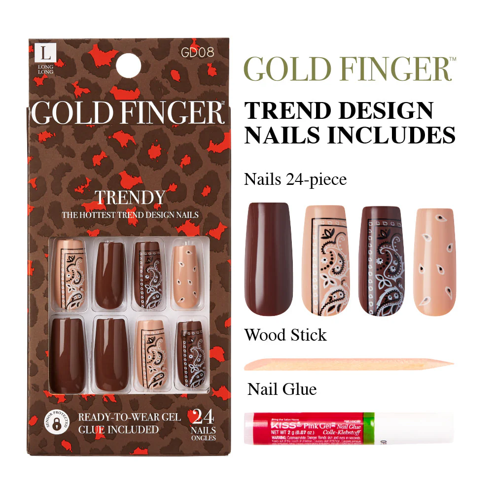 Gold Finger Trendy Nails - Image 4