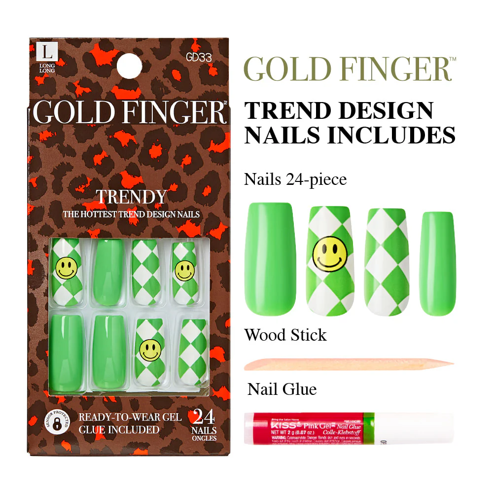 Gold Finger Trendy Nails - Image 4