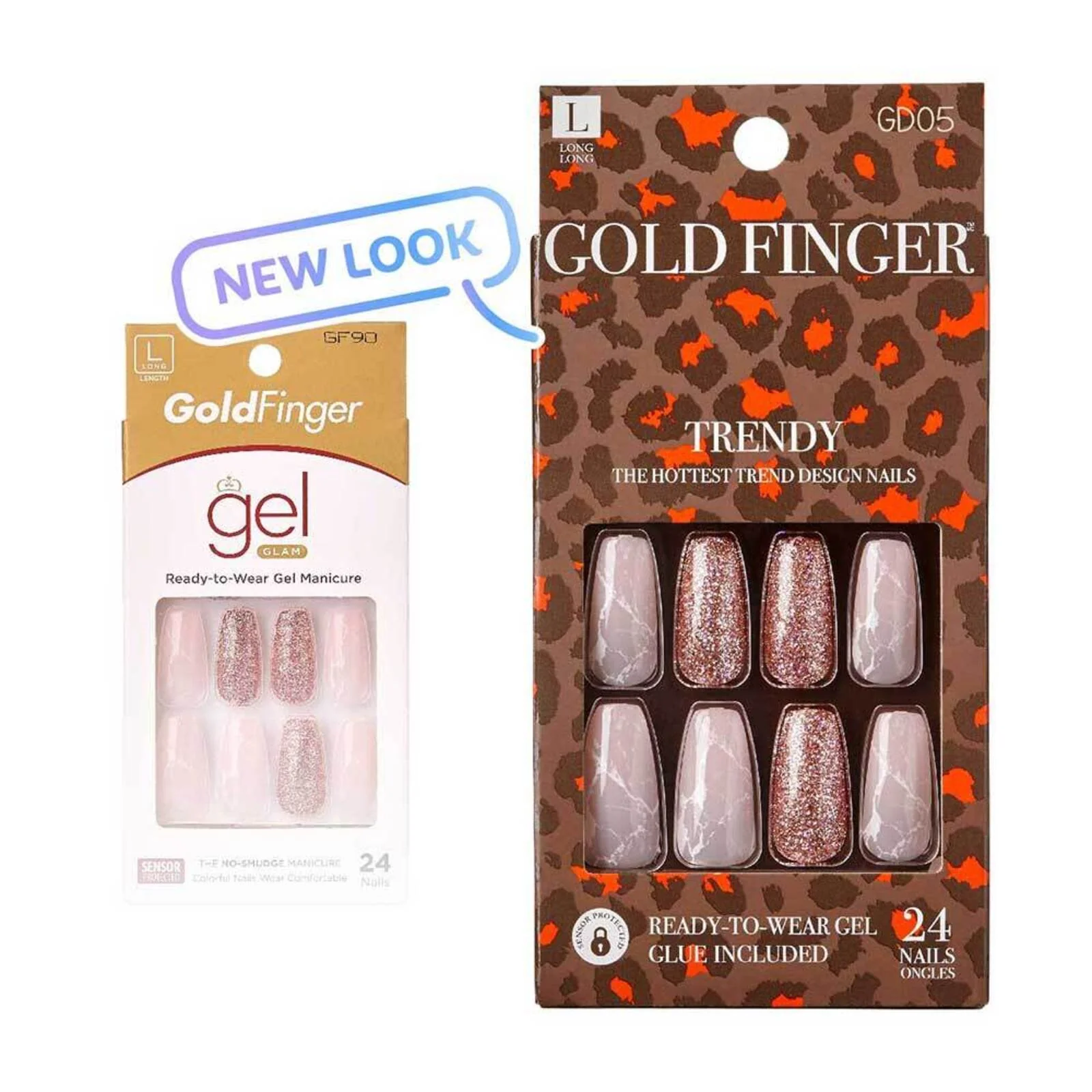 Gold Finger Trendy Nails - Image 2