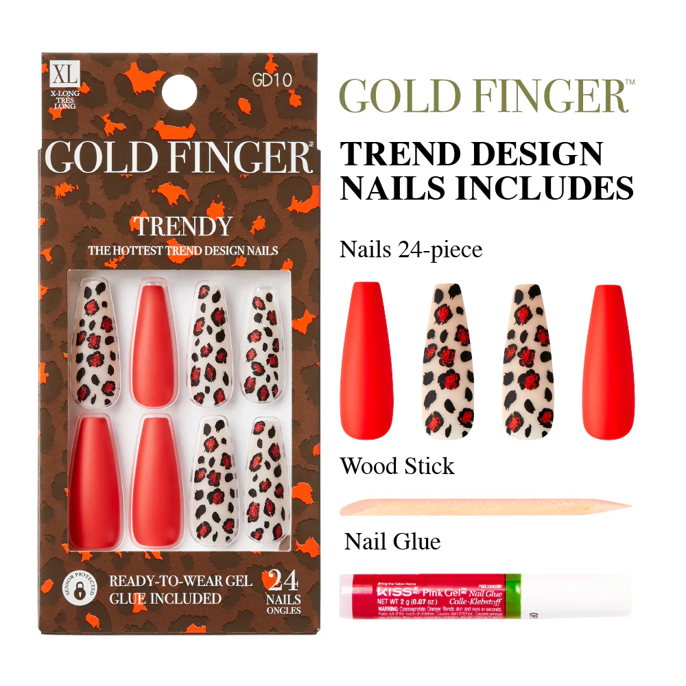 Gold Finger Trendy Nails - Image 7