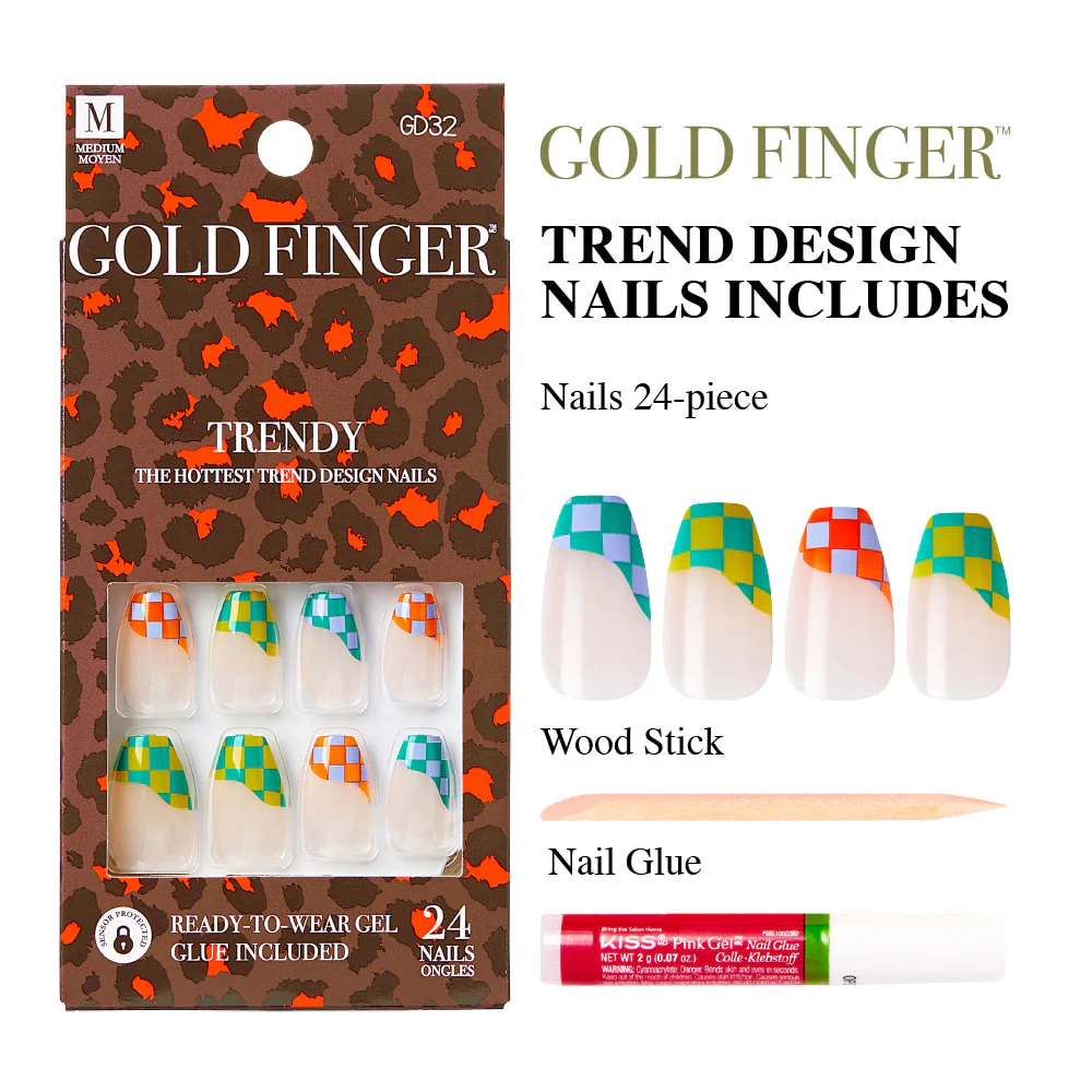 Gold Finger Trendy Nails - Image 4