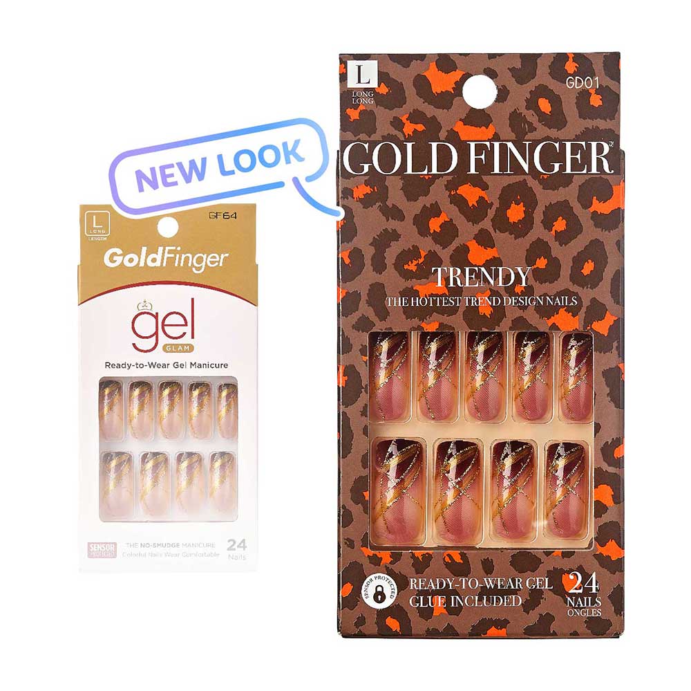 Gold Finger Trendy Nails - Image 3