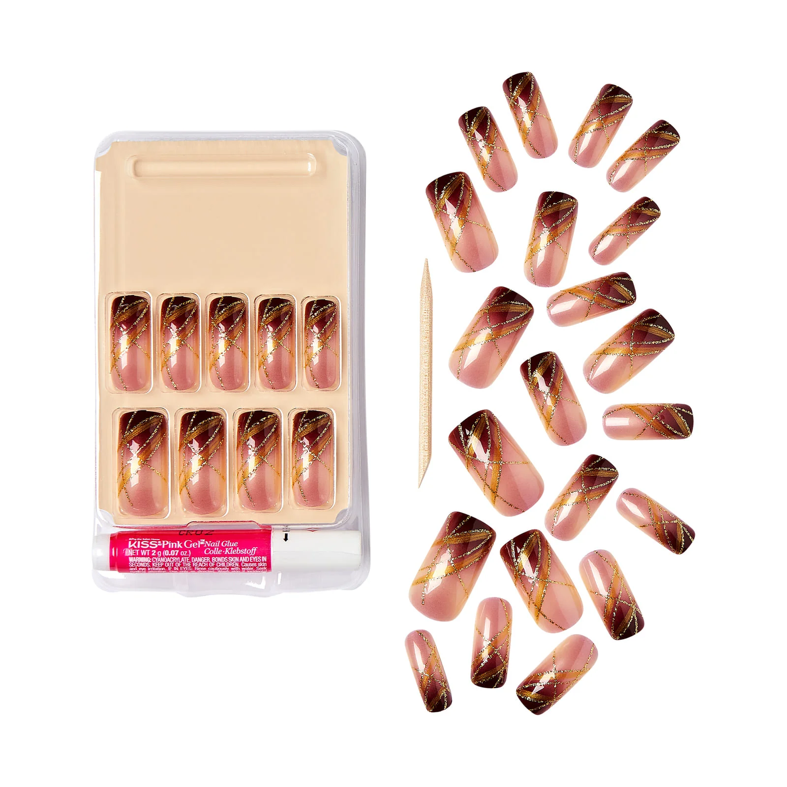 Gold Finger Trendy Nails - Image 4