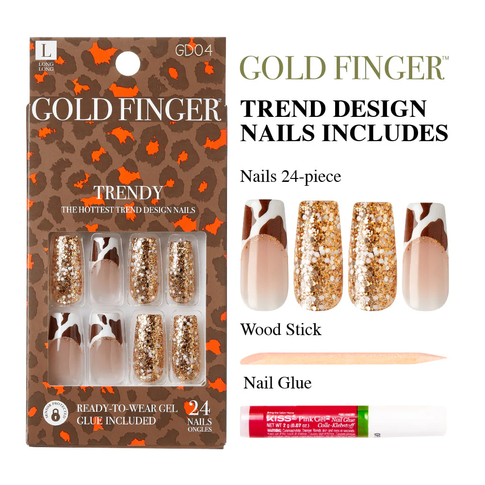 Gold Finger Trendy Nails - Image 4
