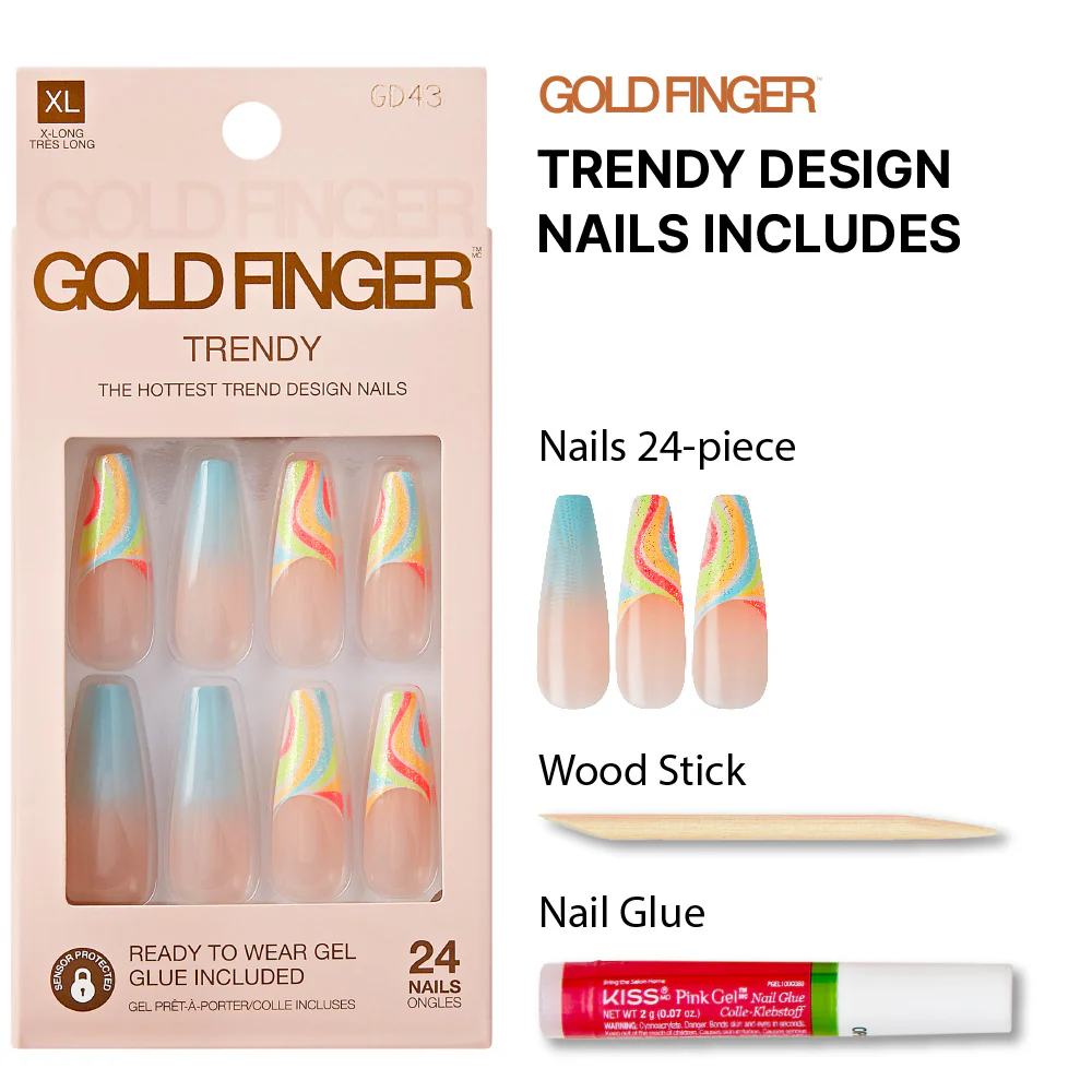 Gold Finger Trendy Nails - Be Bubbly - Image 4