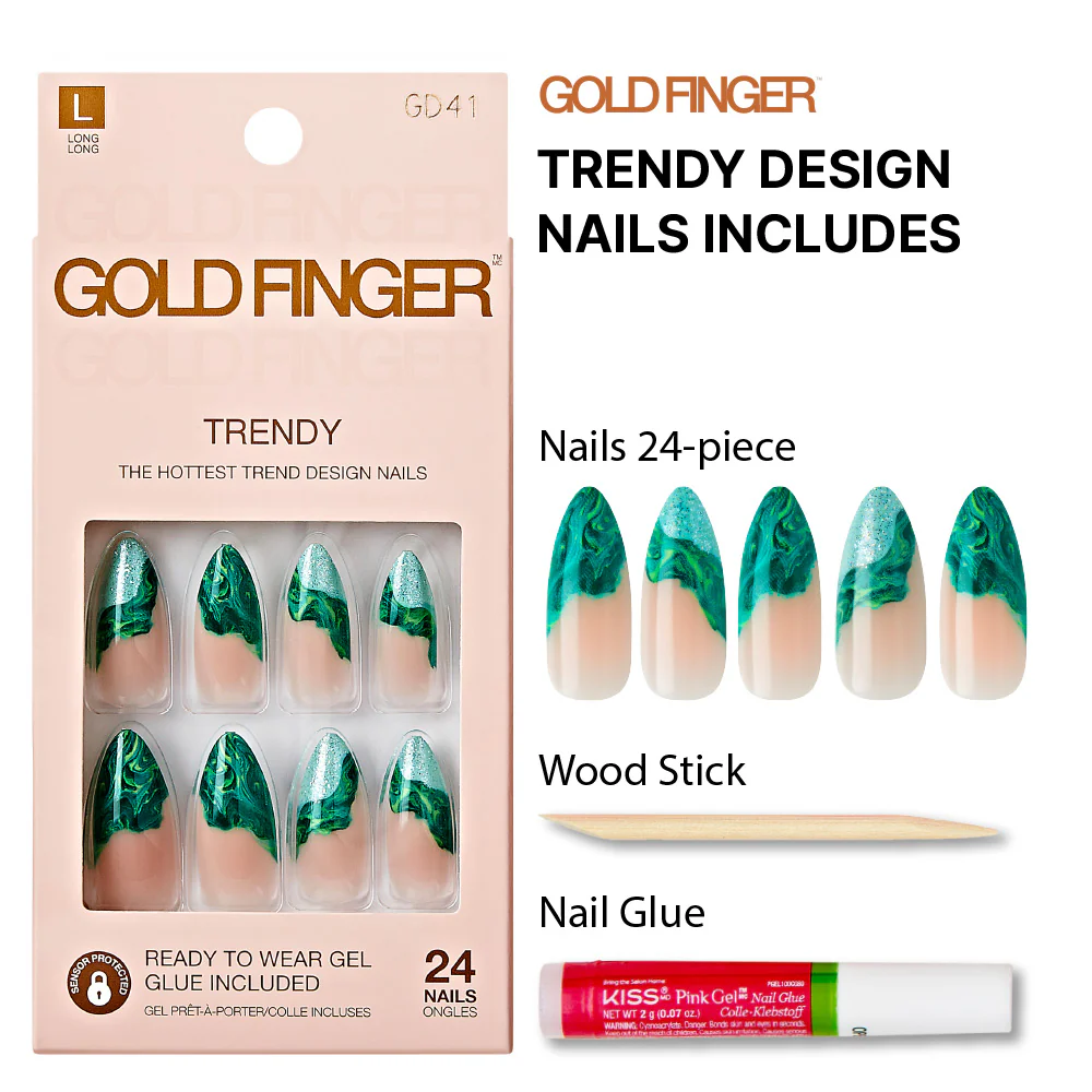 Gold Finger Trendy Nails - Do 4 Love - Image 4