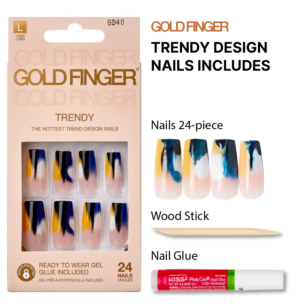 Gold Finger Trendy Nails - Do U Mind - Image 4