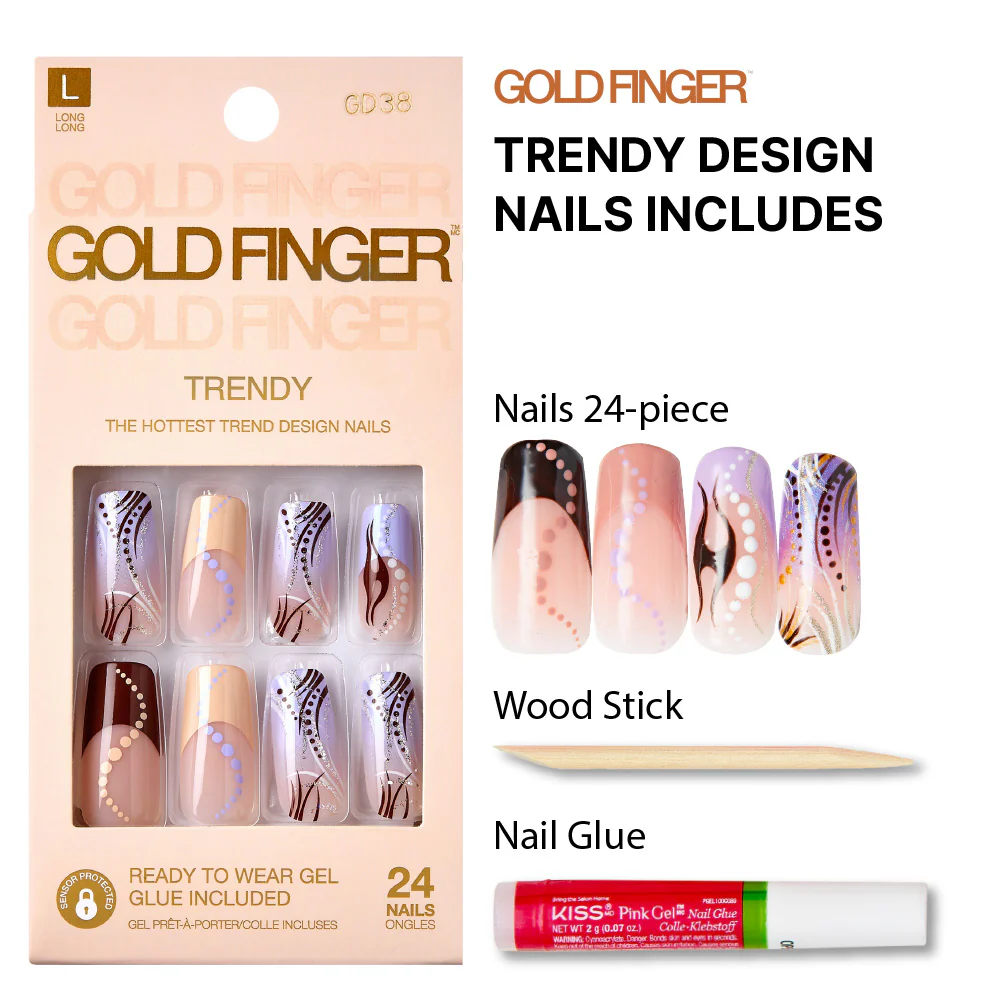 Gold Finger Trendy Nails - It's Euphoric - Image 4