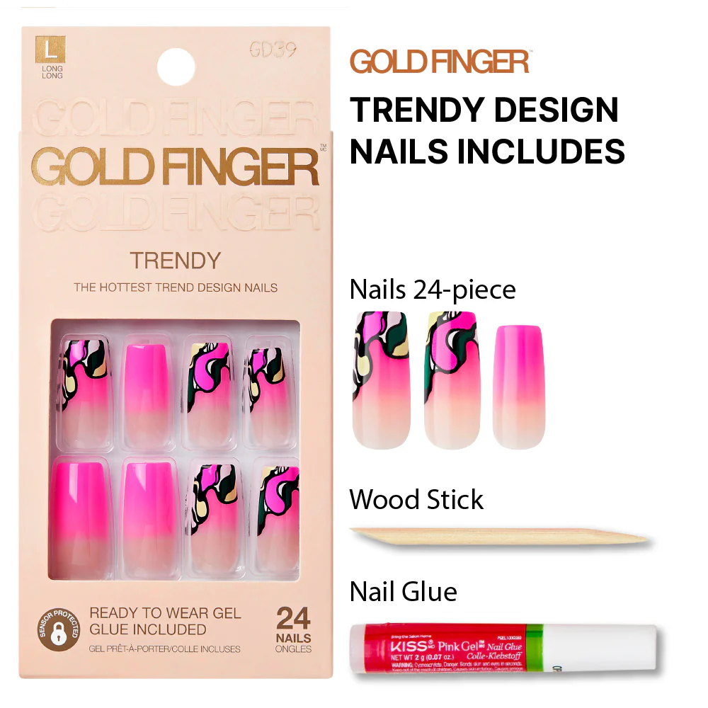 Gold Finger Trendy Nails - Snooze - Image 4