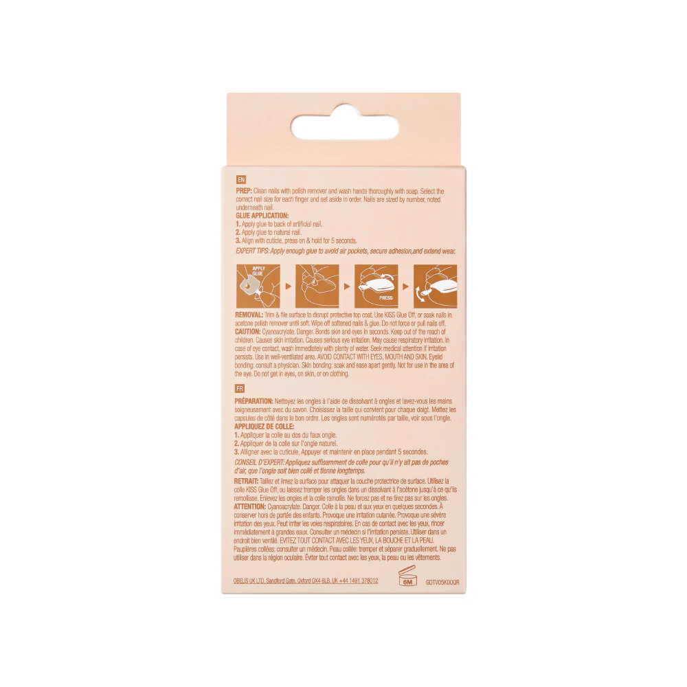 Gold Finger Trendy Press On Toenails - 24pcs Fashionable Gel Toe Nails with Glue - Image 6