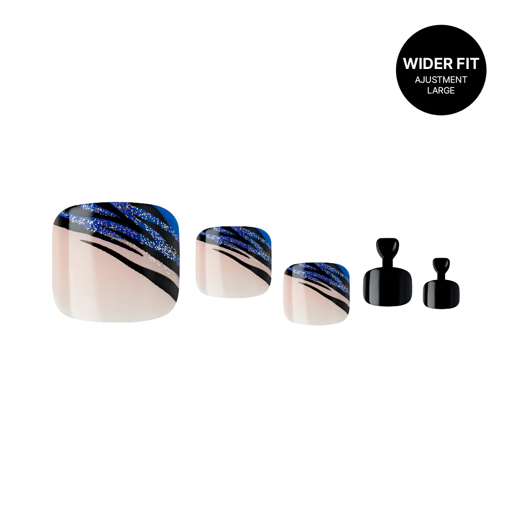 Gold Finger Trendy Wider Fit Toenails - Breeze - Image 3