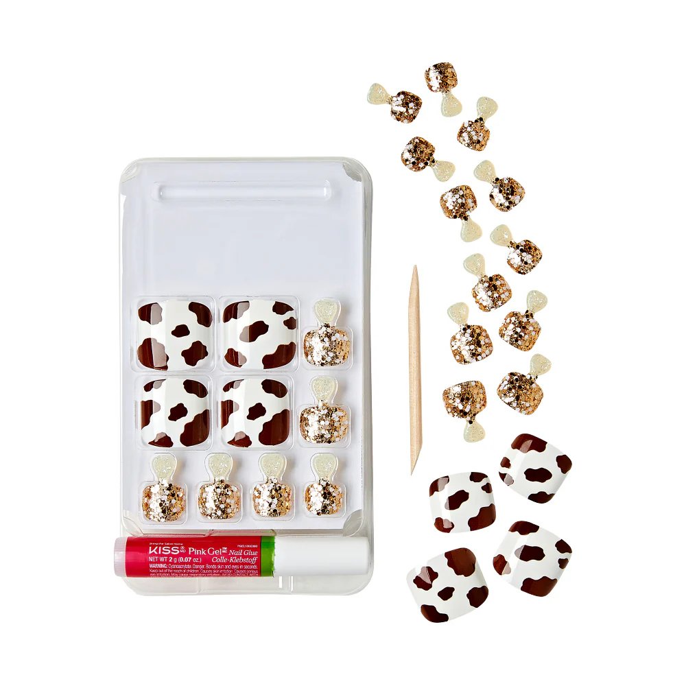 Gold Finger Trendy Wider Fit Toenails - Cow Said - Image 5