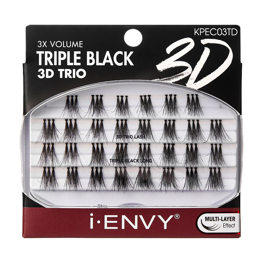 I-ENVY Triple Black Trio Lashes - 3D Trios - Image 8