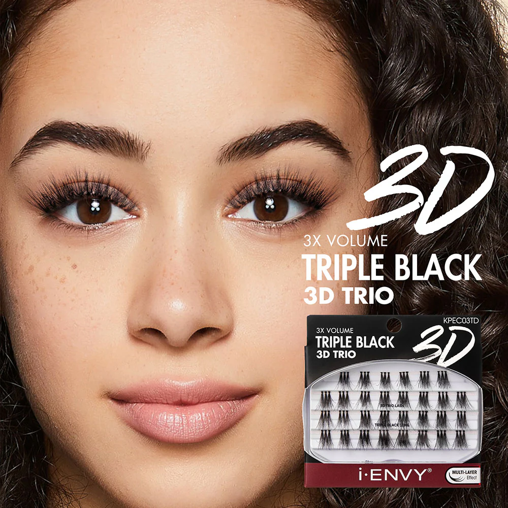 I-ENVY Triple Black Trio Lashes - 3D Trios - Image 9