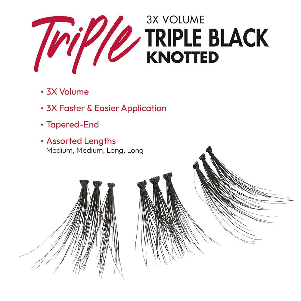 I-ENVY Triple Black Trio Lashes - Regular Trios - Image 12