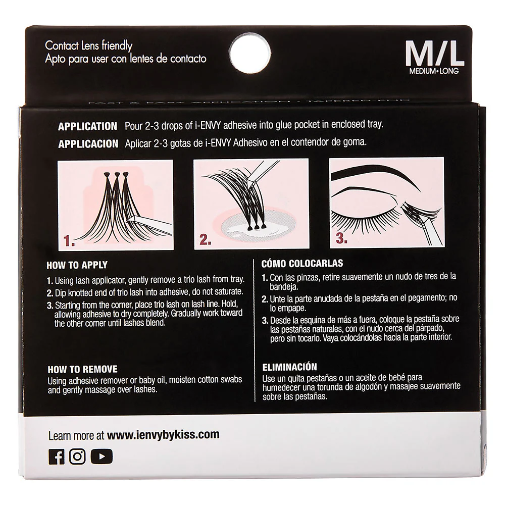 I-ENVY Triple Black Trio Lashes - Regular Trios - Image 16