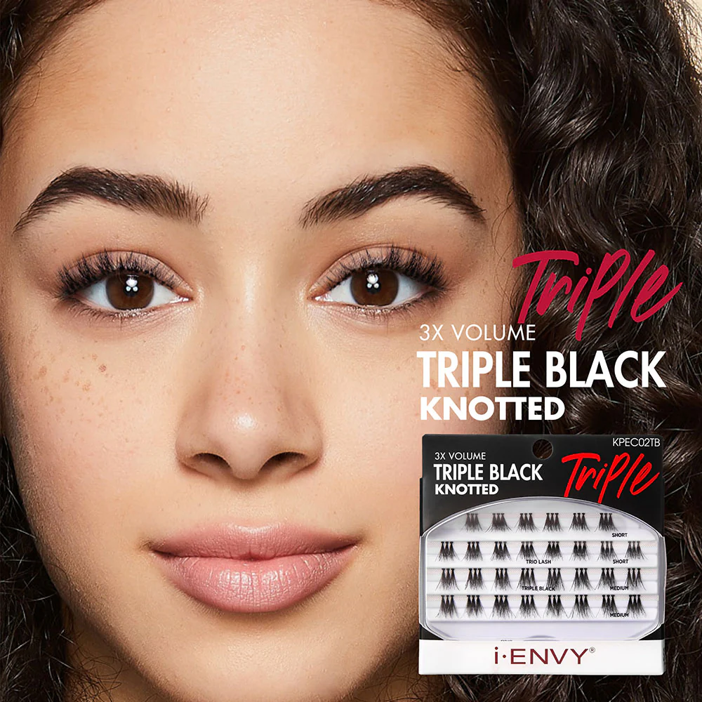 I-ENVY Triple Black Trio Lashes - Regular Trios - Image 2