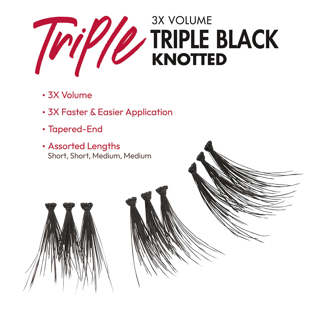 I-ENVY Triple Black Trio Lashes - Regular Trios - Image 4