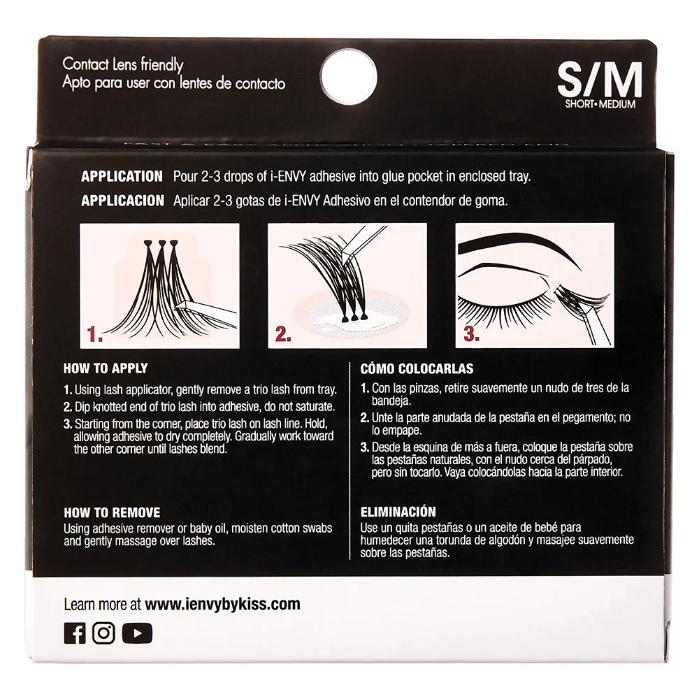 I-ENVY Triple Black Trio Lashes - Regular Trios - Image 8