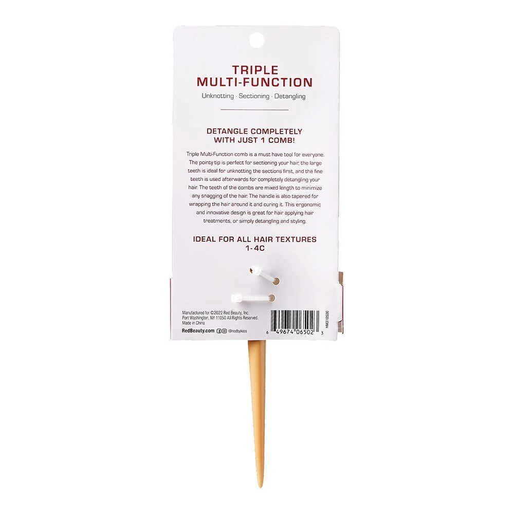 RED by KISS Triple Multi-Function Comb - Image 2