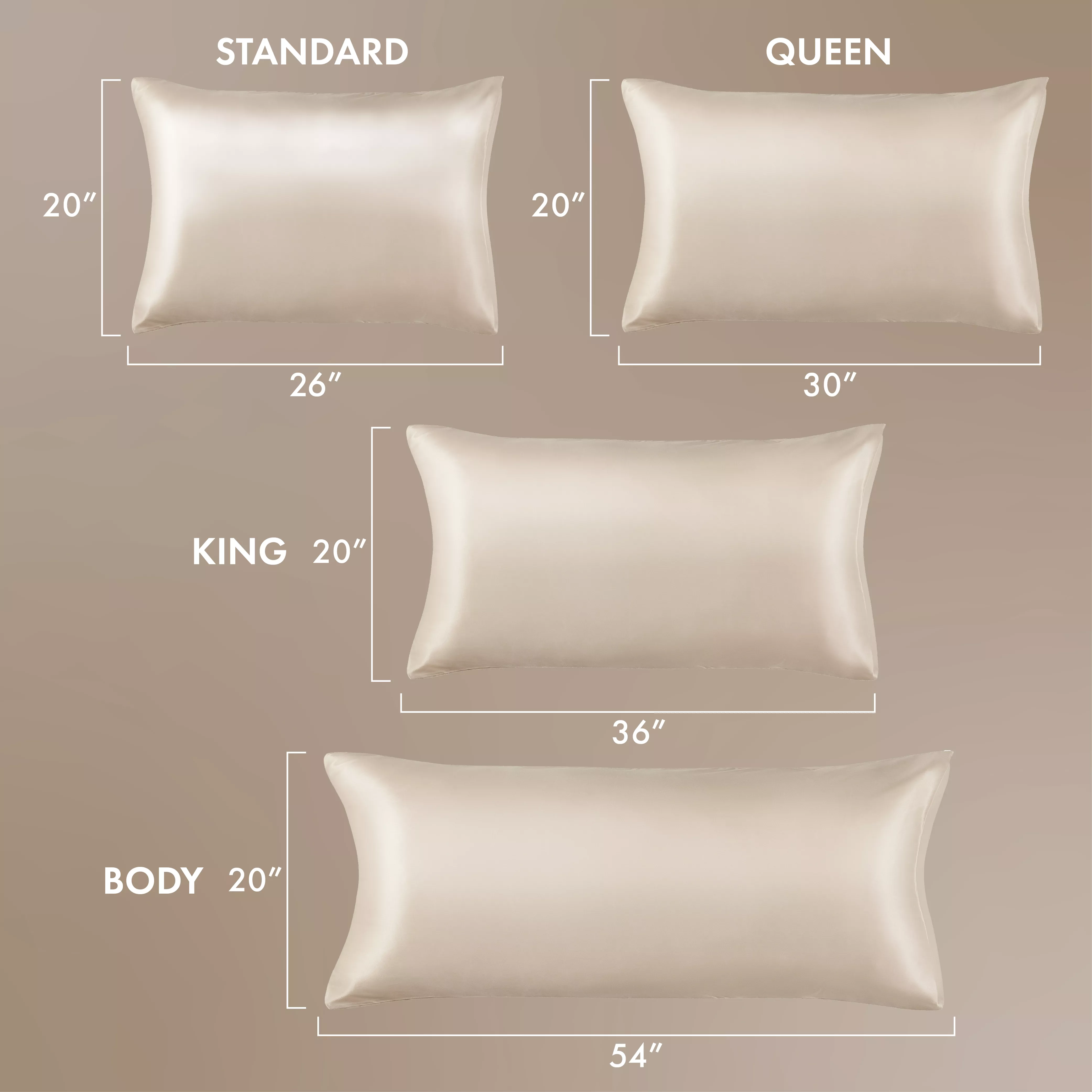 MAVIE Ultimate Beauty Sleep Set – Silky Soft Satin Body & Standard Pillowcase Bundle - Image 22