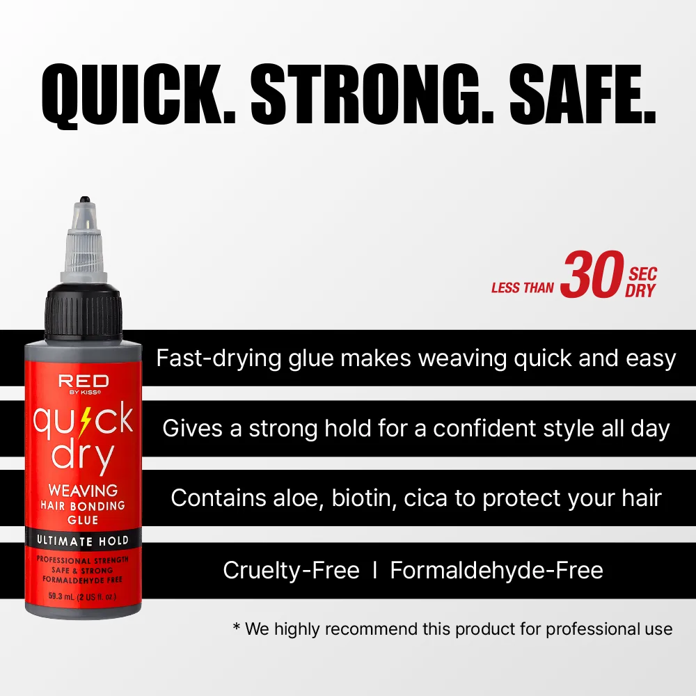 RED by KISS Ultimate Hold Quick Dry Hair Bonding Weave Glue - Image 10