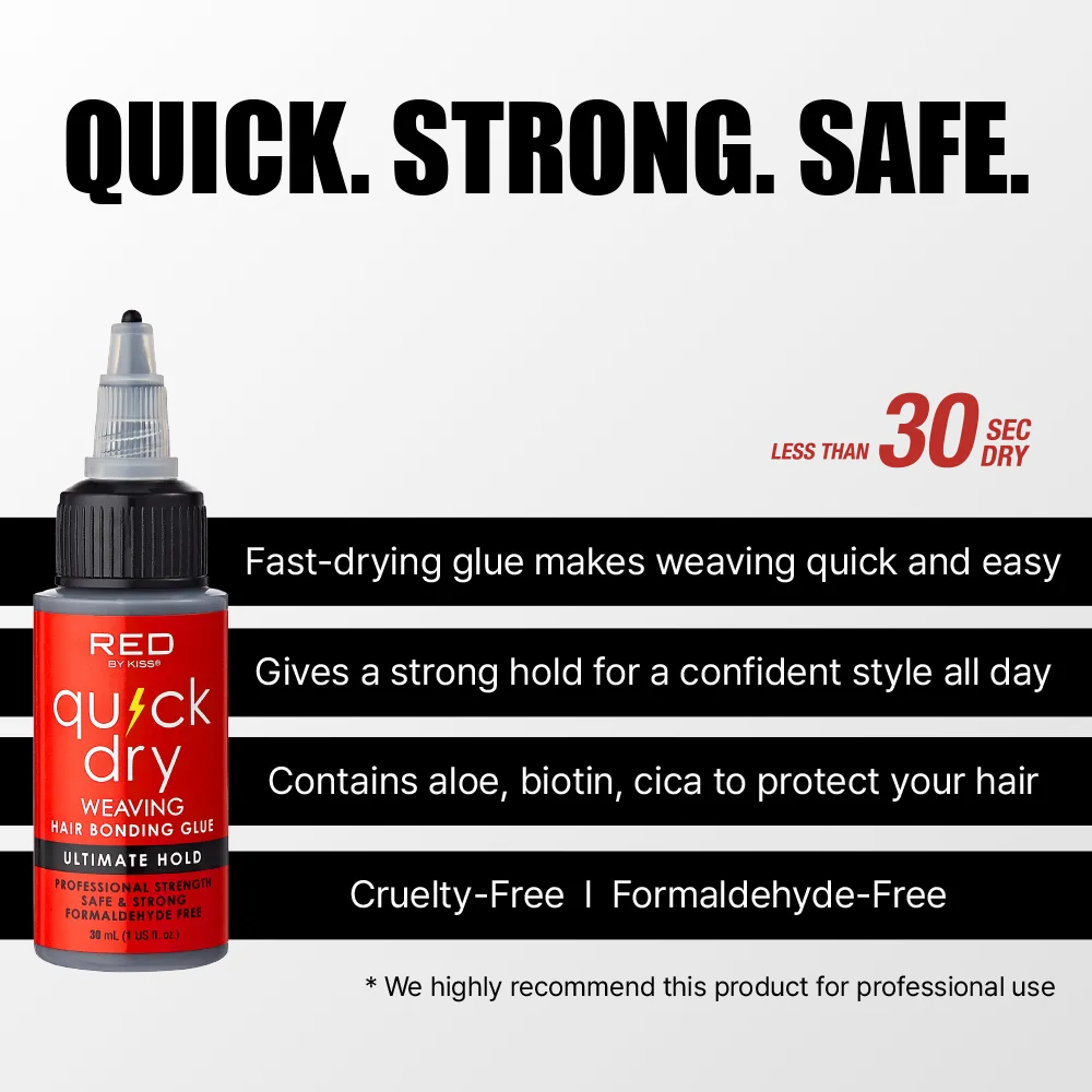 RED by KISS Ultimate Hold Quick Dry Hair Bonding Weave Glue - Image 2