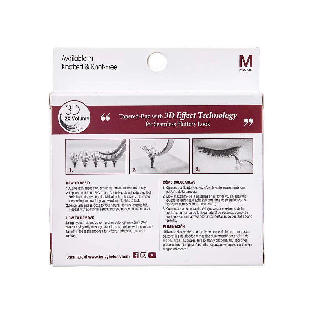 I-ENVY Ultra Black 3D Knot Free Individual Lash (70pcs) - Image 4