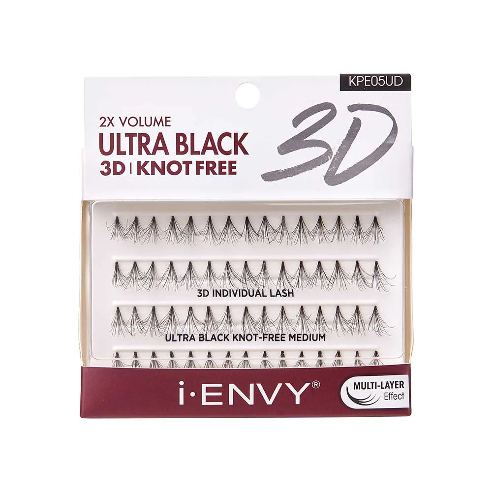 I-ENVY Ultra Black 3D Knot Free Individual Lash (70pcs) - Image 6