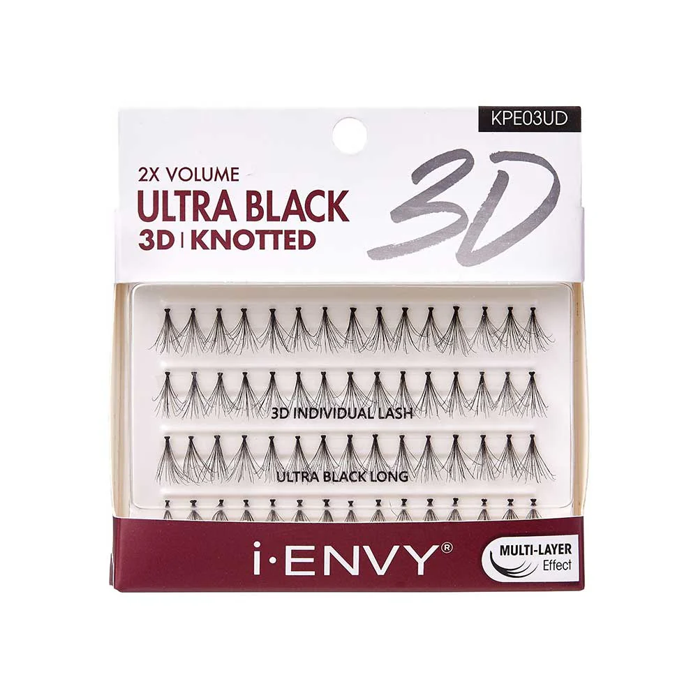 I-ENVY Ultra Black 3D Knotted Individual Lash (70pcs) - Image 2
