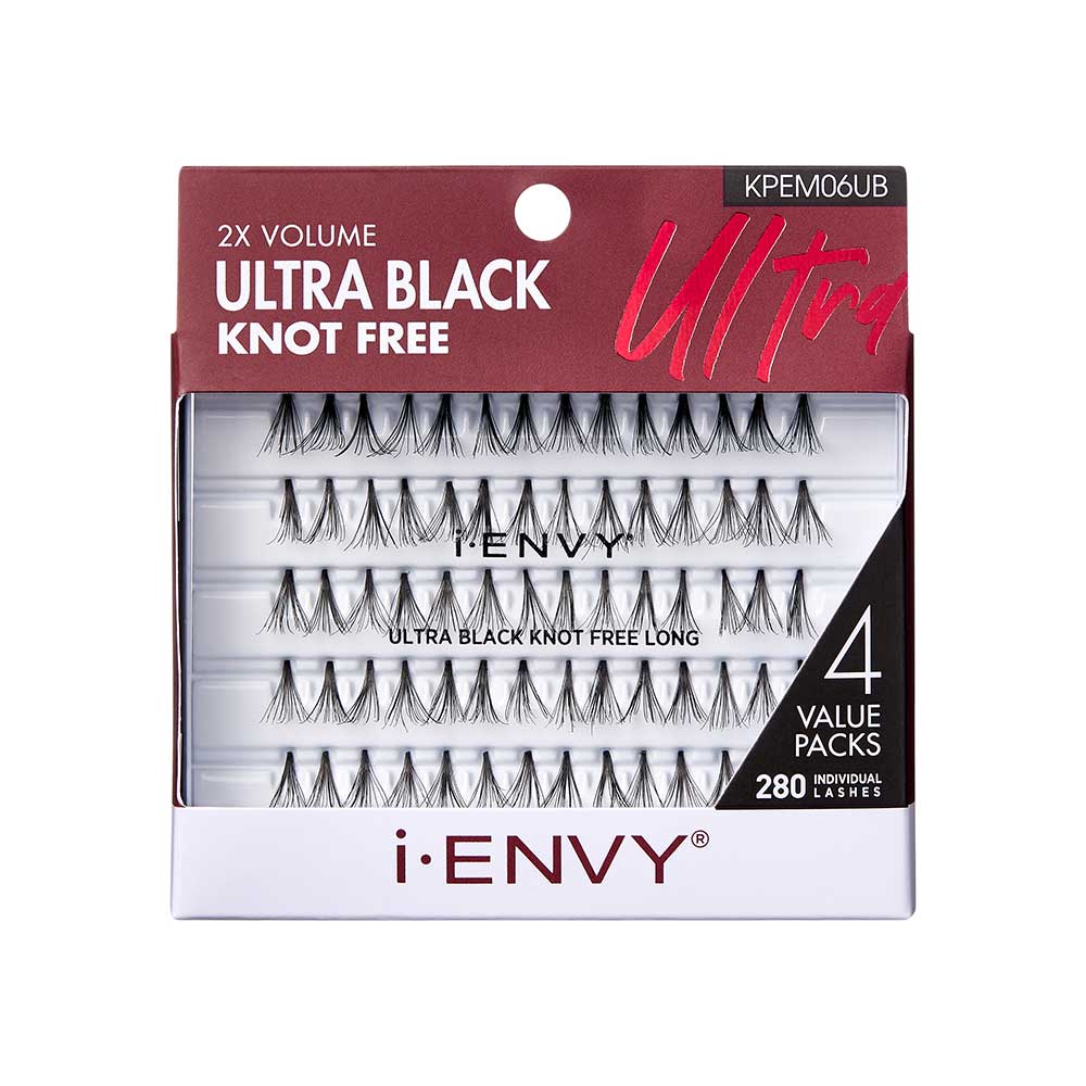 I-ENVY Ultra Black Knot Free Individual Lash 4 Value Packs (280pcs) - Image 6