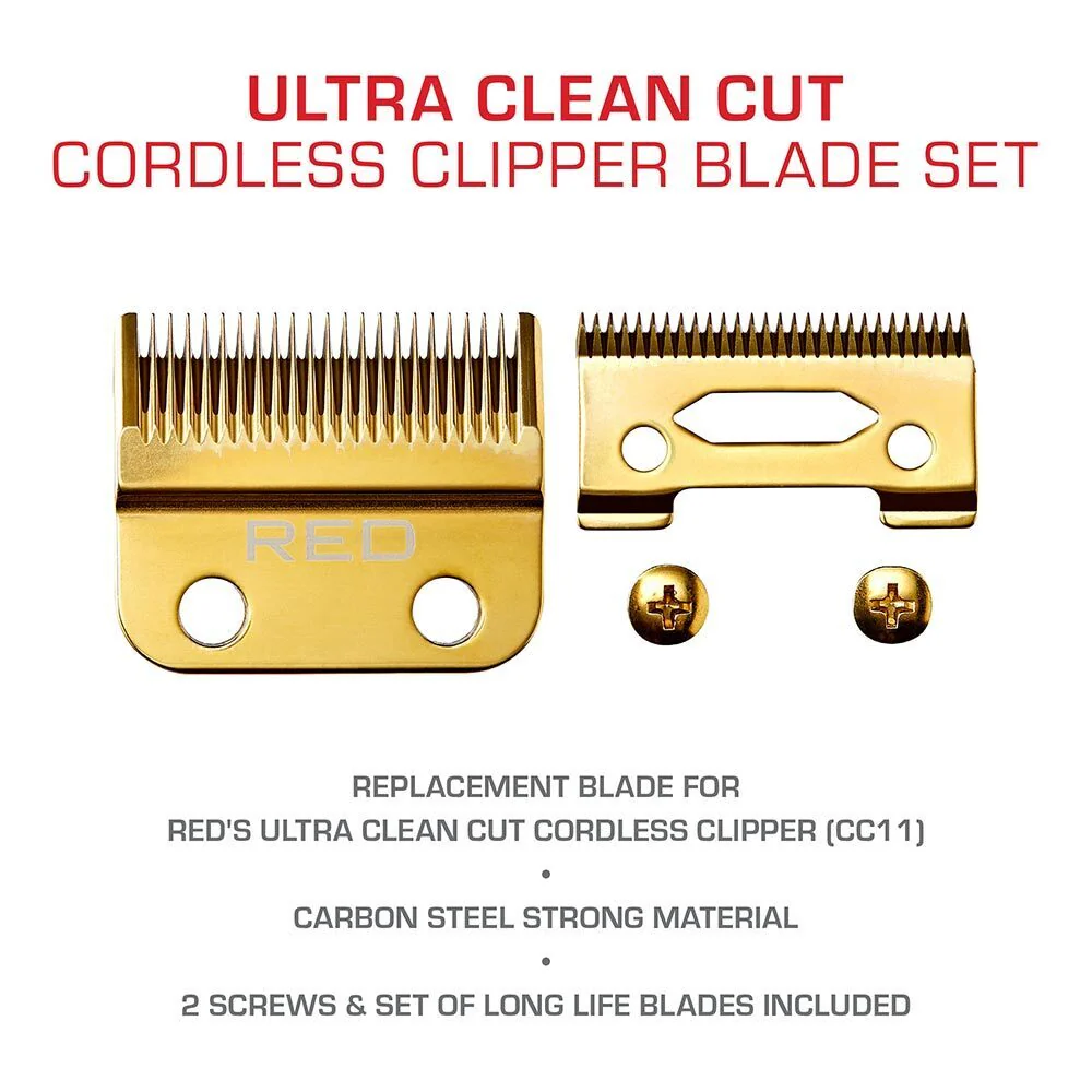 RED by KISS Ultra Cleancut Cordless Clipper Replacement Blade Set - Image 4