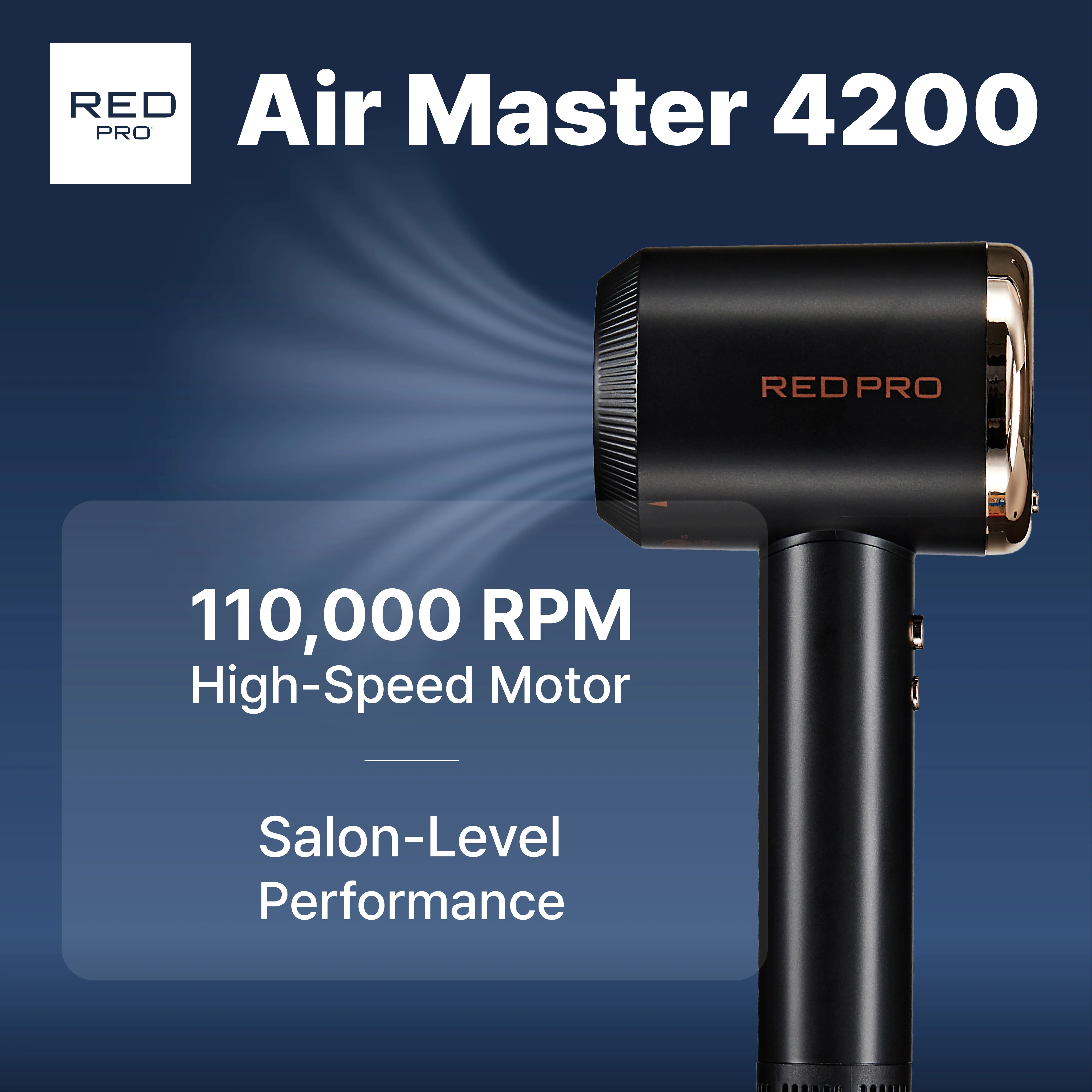 Red PRO Ultra-Lightweight Air Master 4200 High-Speed Hair Dryer 110,000 RPM BLDC Motor - Image 12