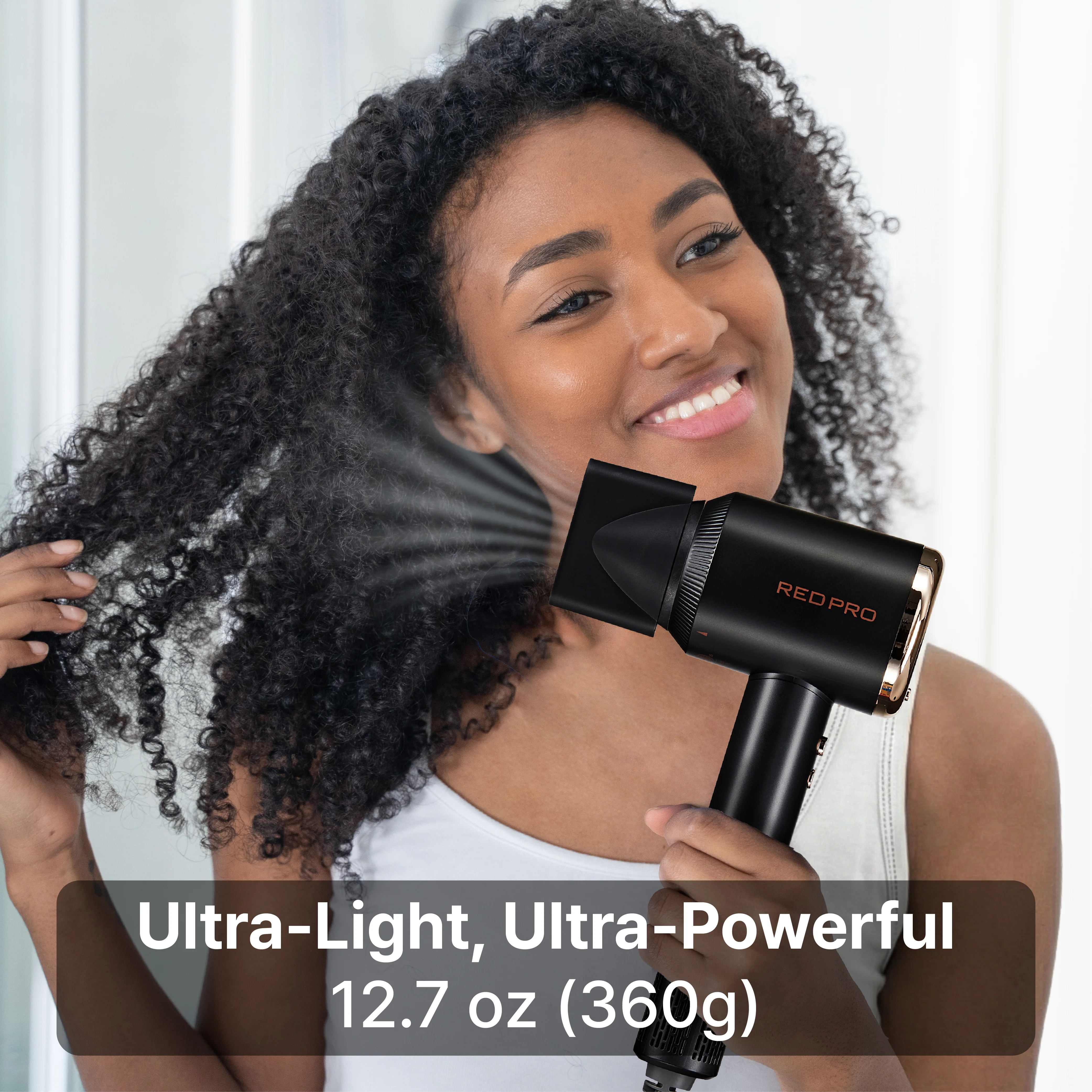 Red PRO Ultra-Lightweight Air Master 4200 High-Speed Hair Dryer 110,000 RPM BLDC Motor - Image 9