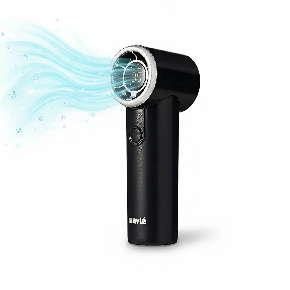 MAVIÉ Ultra Mini Portable Fan, Powerful Pocket-Sized Handheld Fan, Rechargeable Personal Fan with 5 Speeds, LED Display, Long Battery Life for Travel & Makeup - Image 9