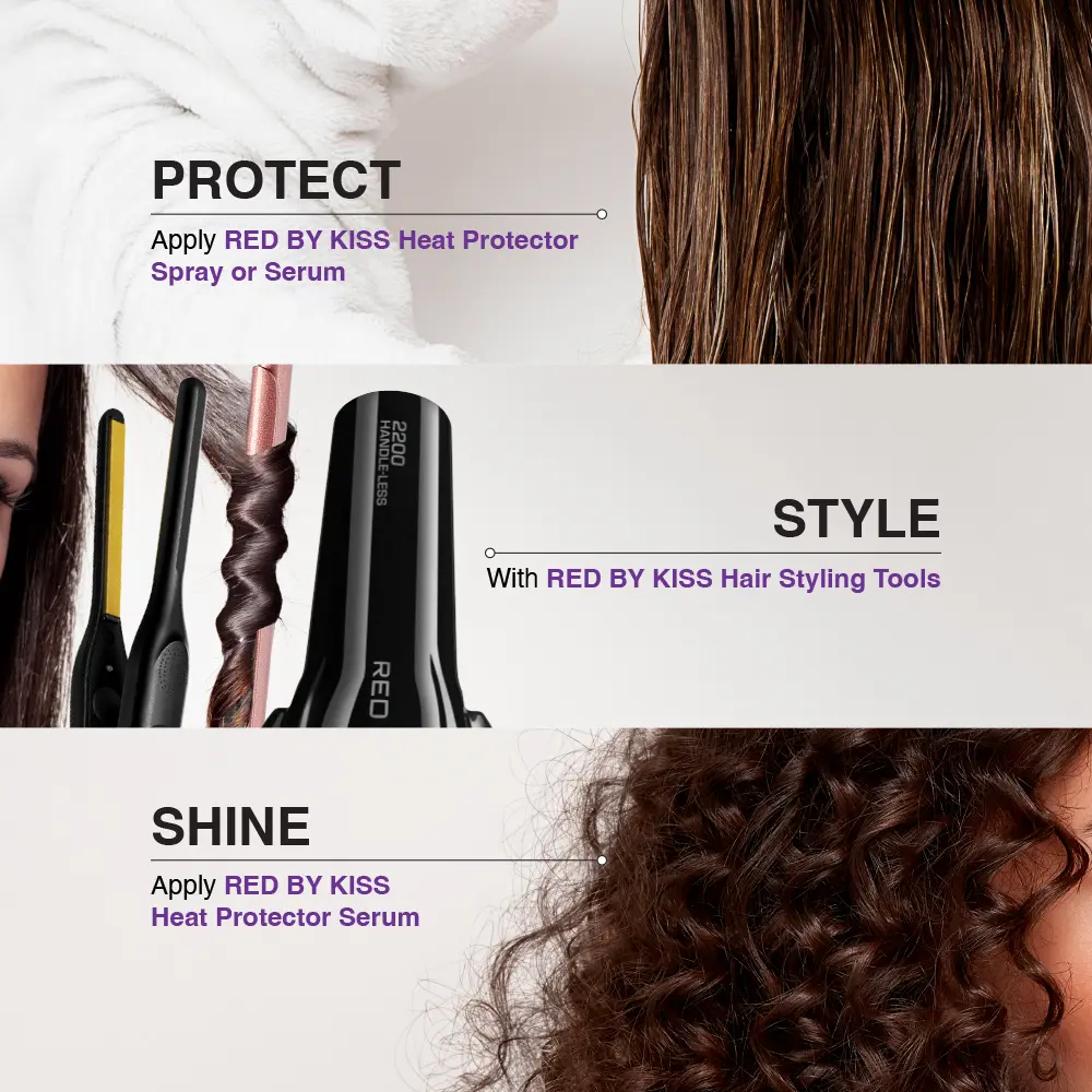 RED by KISS Ultra Shine Heat Protector Oil Spray - Image 10