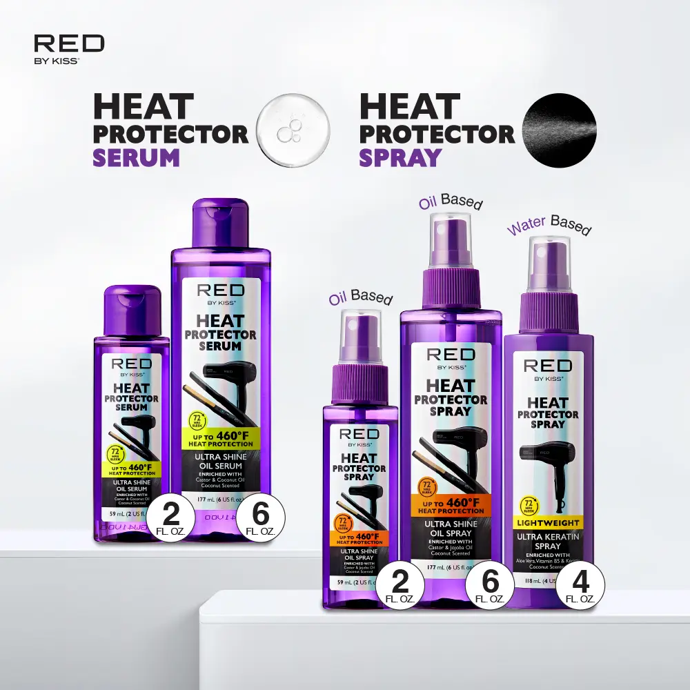 RED by KISS Ultra Shine Heat Protector Oil Spray - Image 6
