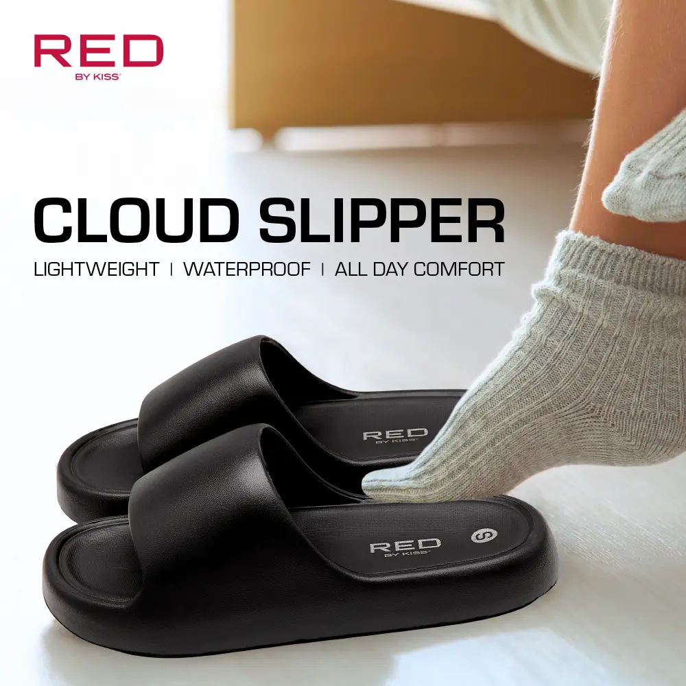 RED by KISS Ultra-Soft Cloud Slippers Cushioned Support & Waterproof for Everyday Wear - Image 4