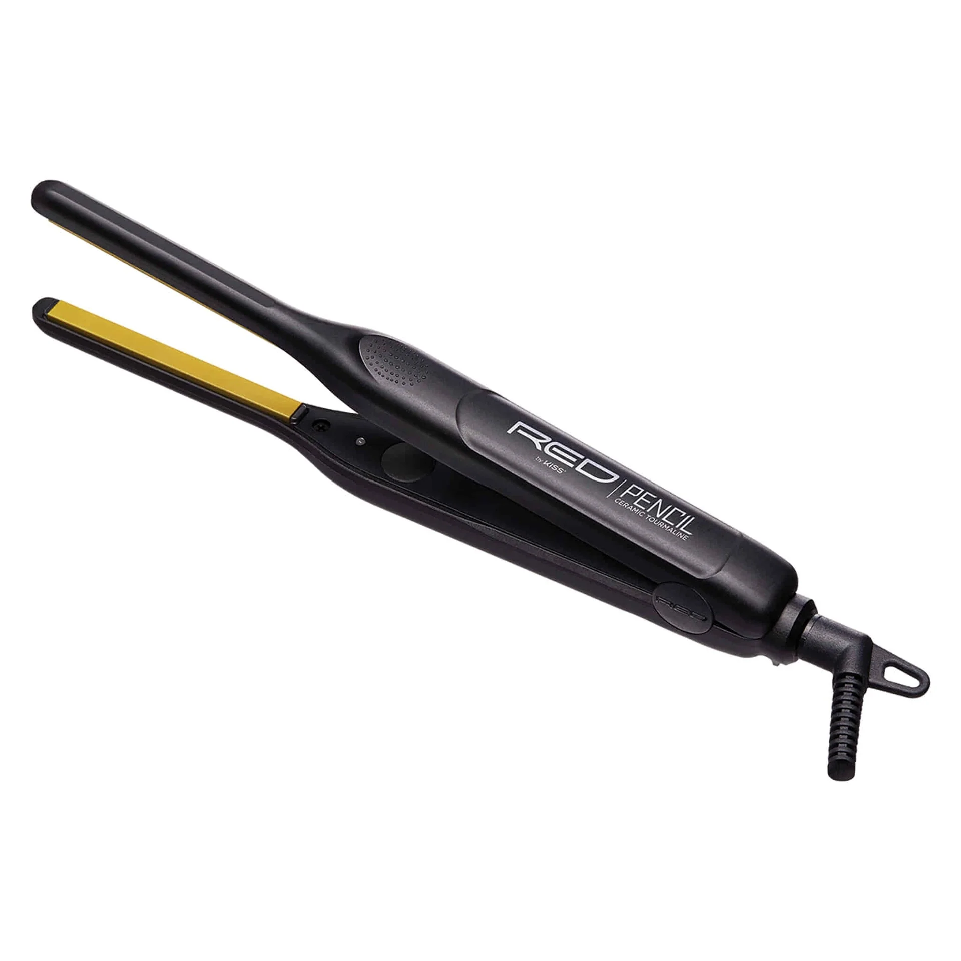 RED by KISS Ultra-Thin 3/10" Ceramic Tourmaline Plates Pencil Flat Iron for Edge Straightening & Short Hair - Image 7